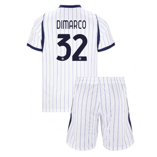 Inter Milan Federico Dimarco #32 Maglia Gara Trasferta Repliche 2026-27 Bambino Maniche Corte Inter Milan Federico Dimarco #32 Maglia Gara Trasferta Repliche 2026-27 Bambino Maniche Corte